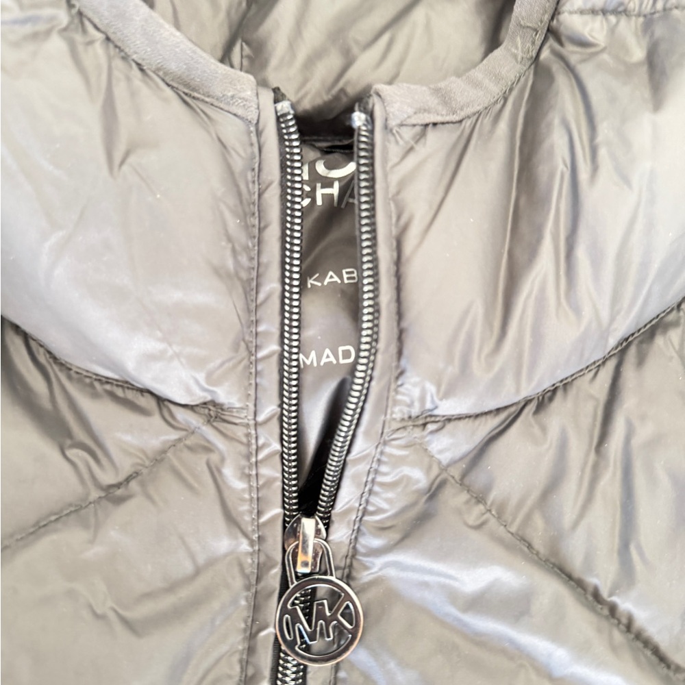 Michael Kors Women's Gray Packable Down Fill Coat - Picture 2 of 4